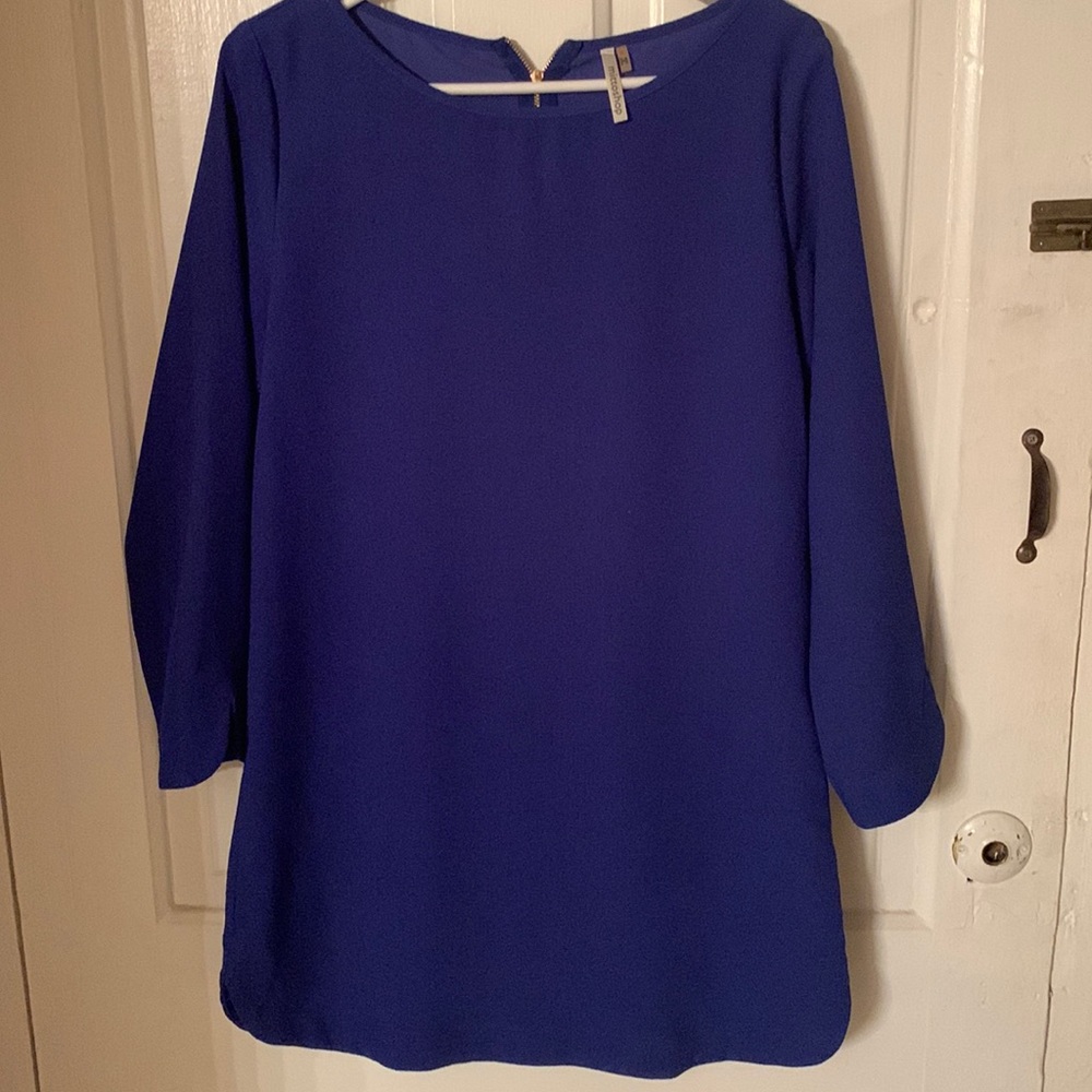 Cobalt Blue Mittoshop Long-Sleeve Dress